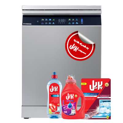 ماشین ظرفشویی ایکس ویژن مدل S160 رنگ نقره ای