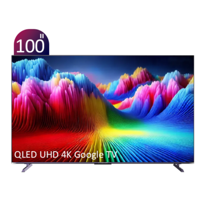 تلویزیون QLED UHD 4K Google TV هوشمند ایکس ویژن سری X مدل X25 سایز 100 اینچ